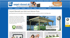 Desktop Screenshot of carport-discount.de