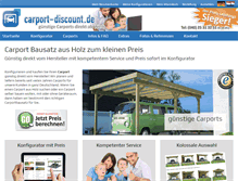 Tablet Screenshot of carport-discount.de