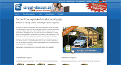 Desktop Screenshot of carport-discount.nl