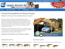 Tablet Screenshot of carport-discount.nl
