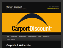 Tablet Screenshot of carport-discount.at